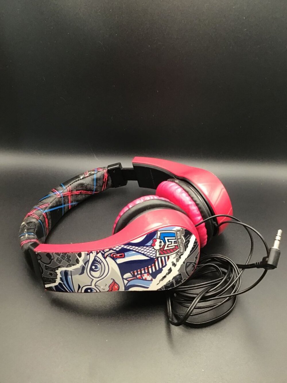 Monster High Wired Headphones Adjustable Kids Over-Ear Tested Working Good Used!